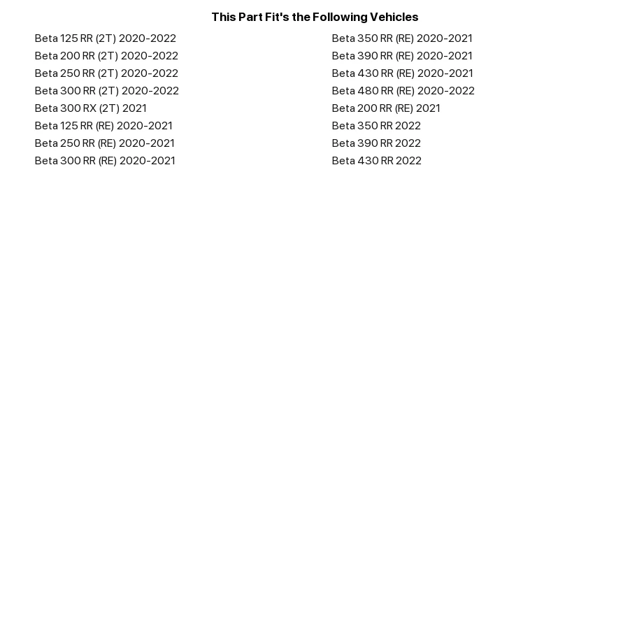 Acerbis 2936340004 Rear Fender Beta Red - Image 2 of 2