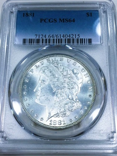 1881 Morgan Silver Dollar PCGS MS64 Beautiful Coin
