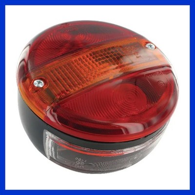 Hella Rücklicht D 140mm mit Kennzeichenbeleuchtung 2SD001685-201, E12 7146