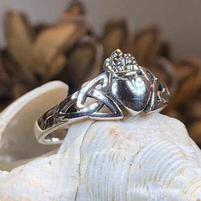Claddagh Ring Irish Ireland Gift Ladies Promise Love Ring 925