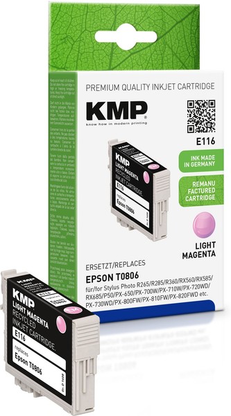 Kmp E116 Light-Magenta Tintenpatrone Ersetzt Epson Stylus Photo T0806-image