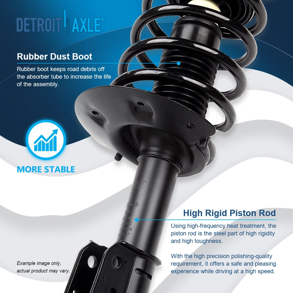 2WD Front Struts Spring Rear Shock Absorber Sway Bar for 2001-2005 Pontiac Aztek - Image 4 of 4