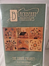 HTF Blackberry Primitives THE MAINE PROJECT Wool Applique Pattern