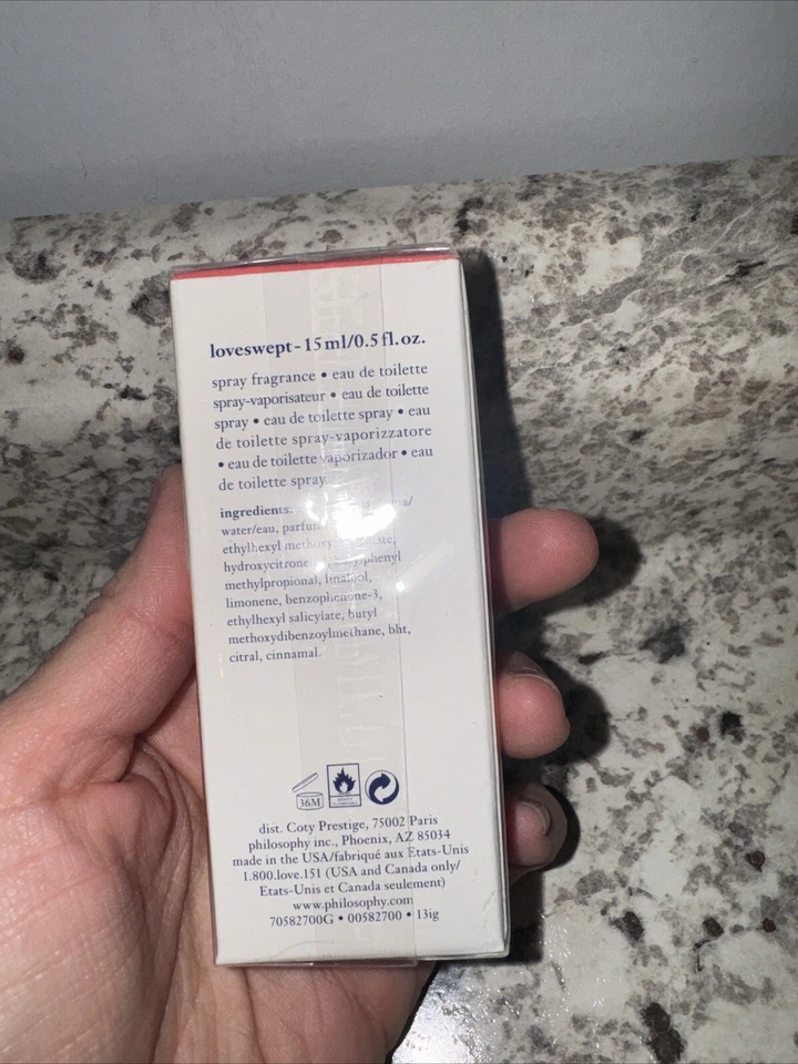 Philosophy Loveswept Eau De Toilette 0.5 OZ Fragancia en Spray NUEVO SELLADO Foto 2 de 2