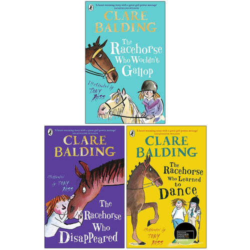 Clare Balding Charlie Bass Collection 3 Books Set (The Racehorse Who Wouldn't...