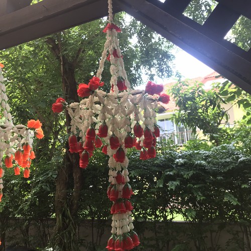 Thai Ancient Style Handmade Hanging Flowers Raya Noi Home Decor Gift Small Size - 第 27/30 張圖片