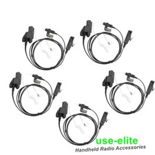 5x Surveillance Mic Earpiece Headset For HT1000 XTS1500 XTS2500 XTS3000 XTS5000