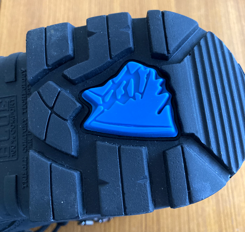 New ~ STEEL BLUE Argyle Work BOOTS Black Steel Cap Ortho Trisole Leather Size 11 - Picture 4 of 13