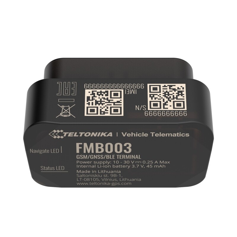 Teltonika FMB003 Traceur GPS Véhicule - GNSS/GSM/BLE 4.0