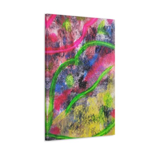 "Mad Love" Abstract Urban Art Canvas Gallery Wrap Print - Picture 1 of 5