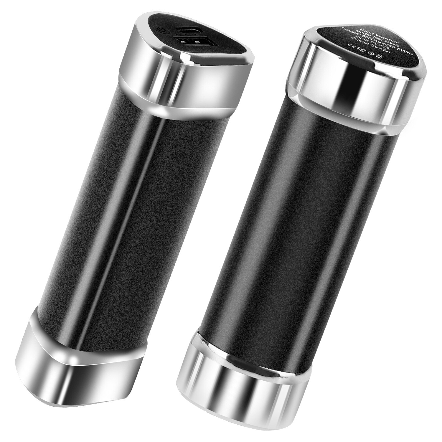 2PACK Magnetic Hand Warmer 10000mah Rechargeable Power Bank Portable Heater