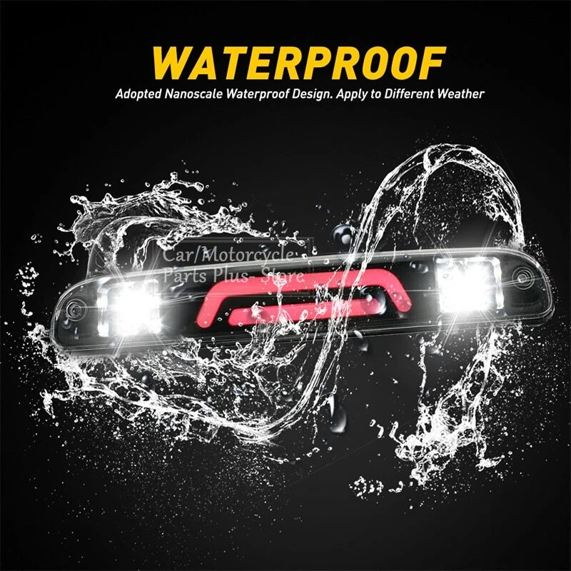 For 1993-2011 Ford Ranger Black/Red LED 3rd Tail Brake Light Third Stop Lamp - Image 3 of 4