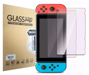 (2 Pack) Pour Nintendo Switch Premium HD Protecteur d'écran en verre trempé