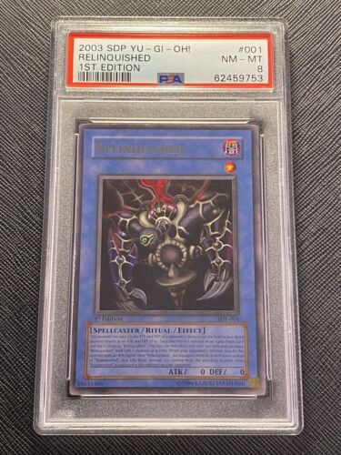 PSA 8 - RELINQUISHED - SDP-001 - 1ST EDITION - ULTRA RARE - 2003 - Yu-Gi-Oh - Picture 1 of 3