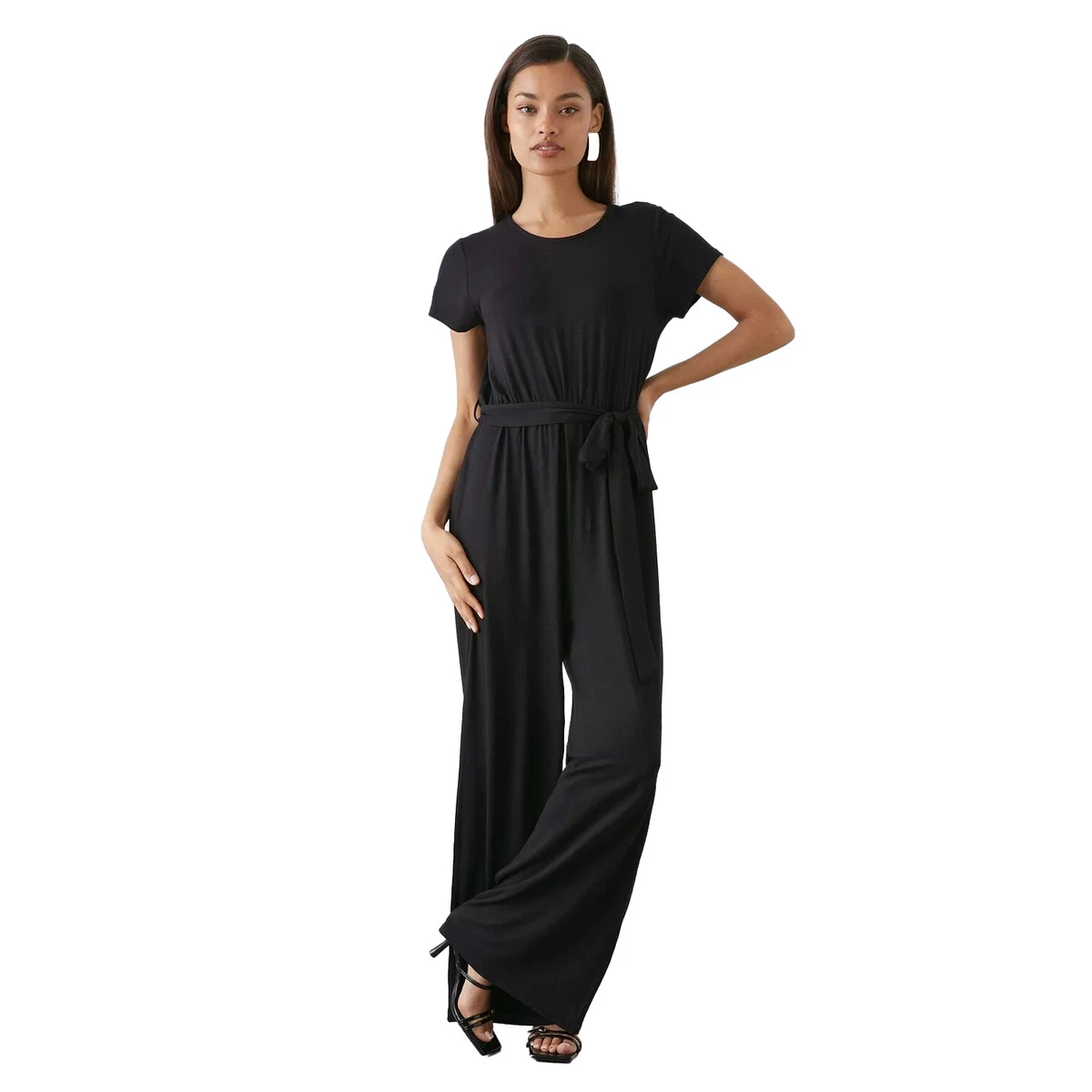 Dorothy Perkins Womens Ladies Waist Tie Petite Jumpsuit DP2484