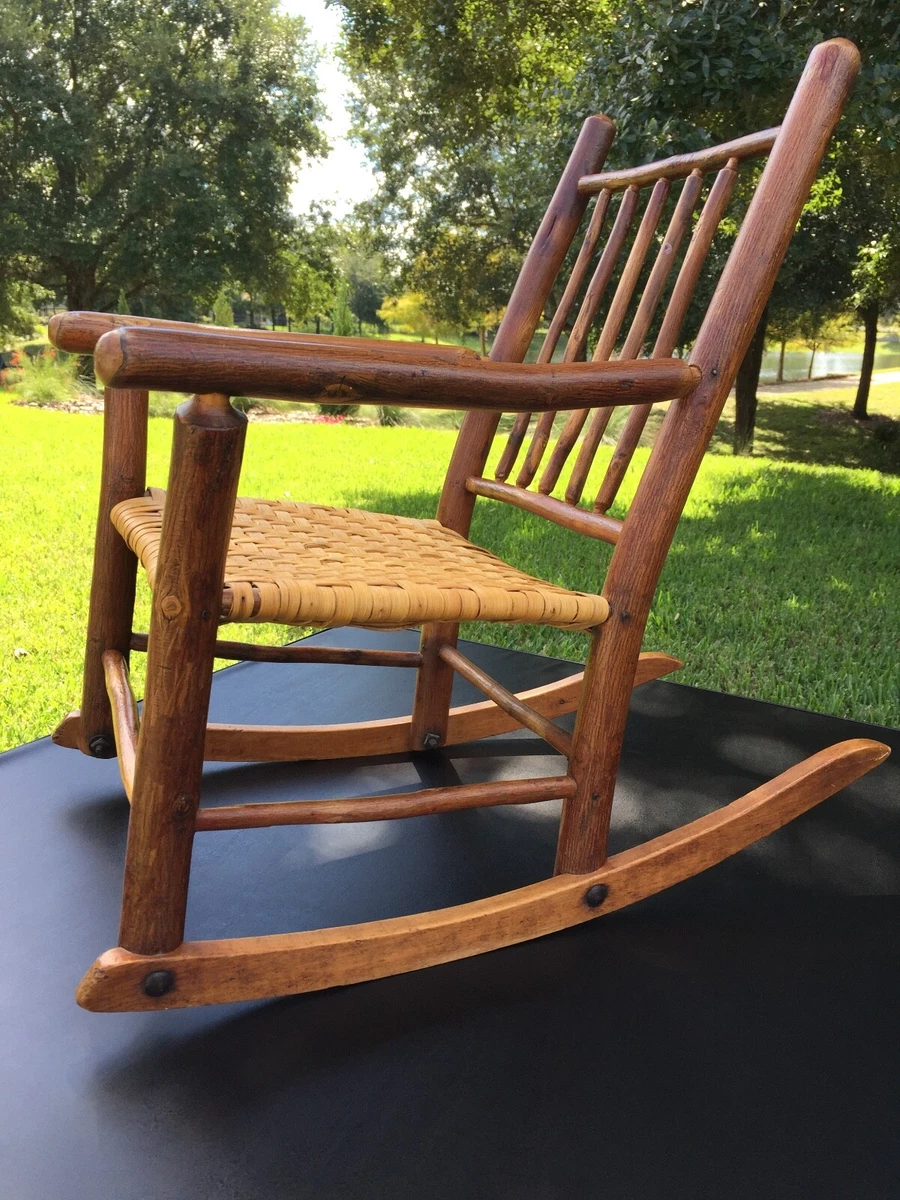 Old Hickory Child s Rustic Adirondack Rocking Chair eBay