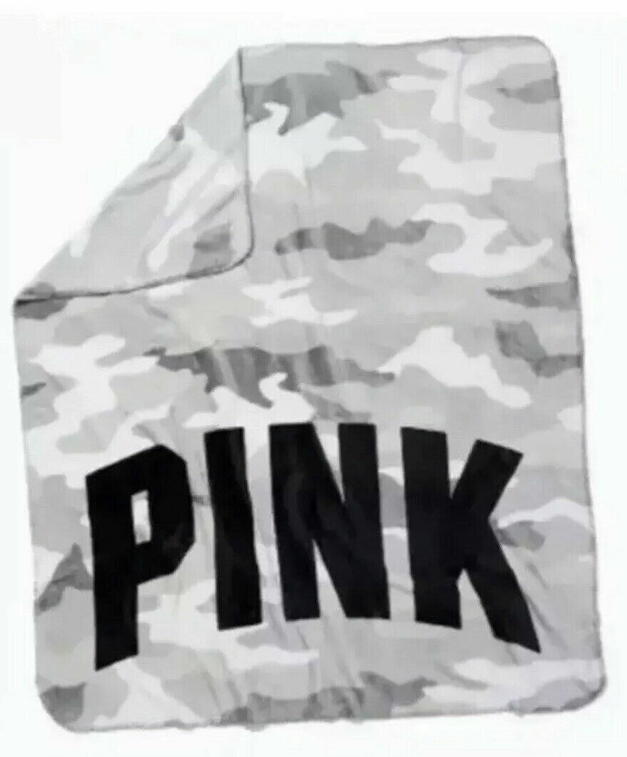 Victoria's Secret PINK Camo Blanket Soft Cozy Warm Limited Edition