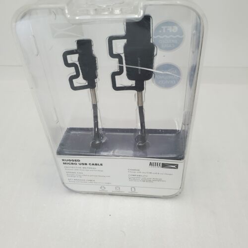 Altec Lansing Rugged Micro USB Cable For Android Samsung Devices Black 6 ft. - Picture 3 of 3