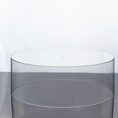 14'' Clear Round Acrylic Cake Stand Display Box Pedestal Riser Party Decorations