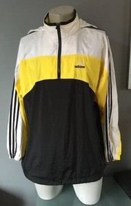 corta vento adidas amarelo e azul