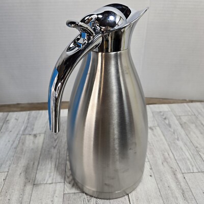 Stainless Steel Coffee,Milk,Tea, Pot 2.0L Vacuum Jug New Double Walls Open box