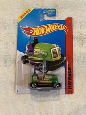 2014 Hot Wheels Bump Around Green & Purple New & Unopened 1:64