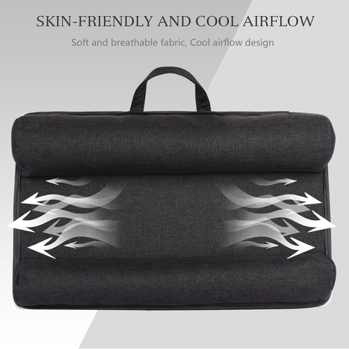 Laptop Lap Desk – Mouse Pad Phone Slot Memory Foam Cushion Black - Afbeelding 8 van 8