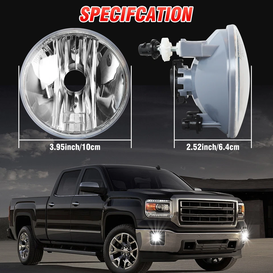 Luces antiniebla LED cromadas para Chevy Tahoe Suburban GMC Yukon XL 1500 2007-2014 Foto 2 de 4