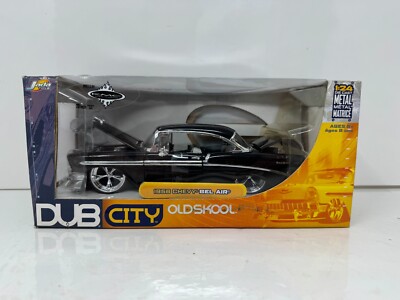 Jada Dub City Oldskool 1956 Chevy Bel Air 1:24 Diecast KMC Wheels