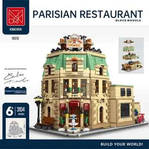 MOC XMORK Ensemble de blocs de construction du restaurant parisien Ratatouille Gusteau