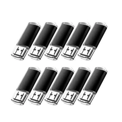 USB SPEICHERSTICK USB LAUFWERK FLASH MEMORY 10 unidades USB 2.0 negro memoria memoria medios de almacenamiento FlashDrive USB 2 GB