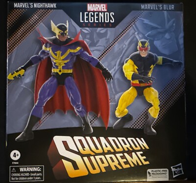2 Pack Hasbro Marvel Legends Squadron Supreme Marvel's Nighthawk and Blur NIB