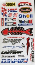 ADESIVI  Minicross Minimoto Miniquad BLATA PIT BIKE 2 FOGLI 33X18 CM PEZZI 21 