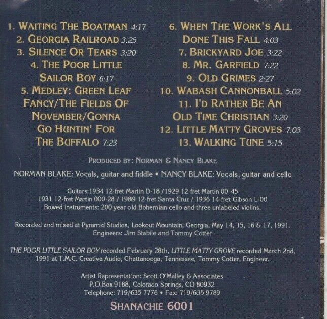 Norman & Nancy Blake : Norman & Nancy Blake "Just Gimme Something I'm Used To" Foto 2 de 4