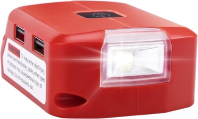Battery Adapter for Milwaukee 18V Li-Ion Battery Battery Charger with 12V 2A DC
