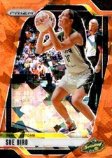 SUE BIRD 2024 Panini Prizm WNBA Orange Cracked Ice #112 Seattle Storm