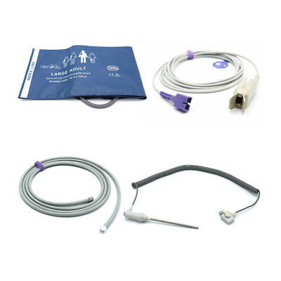Welch Allyn Accessories Bundle - Cuff, Hose, SpO2 Nellcor Oximax, Temperature