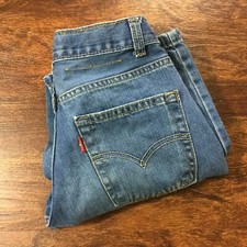 LEVI'S 550 Straight Leg Medium Wash Blue Denim Jeans Boy's Size 10 Slim 23 X 25