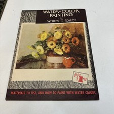 Water Color Painting by Walter T Foster Vintage 1950's Art Book Materials