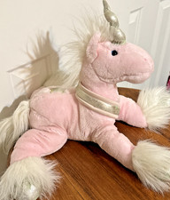 Animal Alley Unicorn Pink Star Toys R Us Floppy Plush 16"