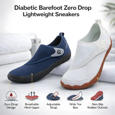 Wide Diabetic Shoes Swollen Feet Edema Adjustable Lightweight Walking Sneakers