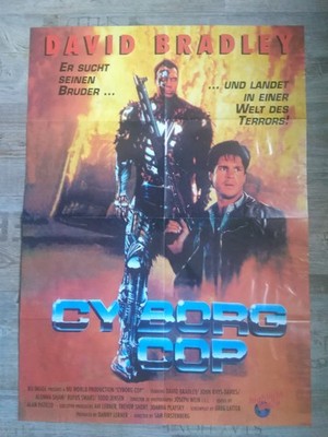 CYBORG COP    Videoposter      A1       unbenutzt   gefaltet