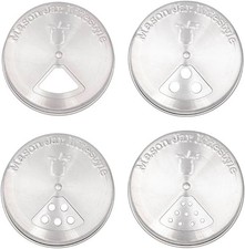 Mason Jar Lifestyle Adjustable Spice Shaker Lids for Regular Mouth Mason Jars...