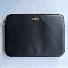 Kate Spade Black Solid Universal Laptop Slim Sleeve Pouch Zip 13" Inch Padded