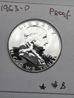 1963 Franklin Half Dollar Silver Proof Cameo 90% Silver