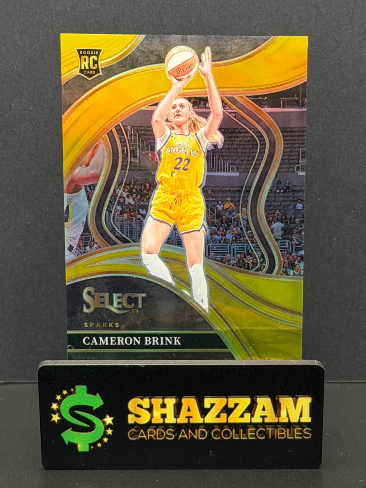 2024 Panini Select WNBA CAMERON BRINK Gold Prizm 1/10 Courtside Rookie RC 228