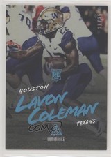 2018 Panini Luminance Rookie Platinum Blue 21/25 Lavon Coleman #160 1p5