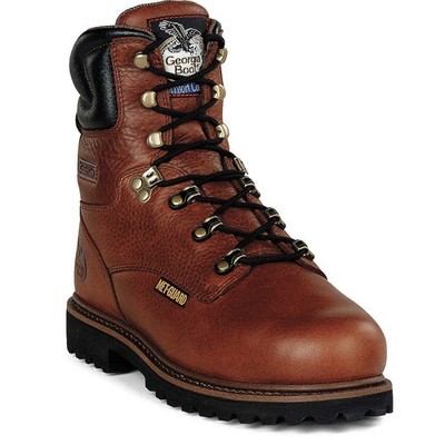 GEORGIA BOOT  8-Inch Work Boot,M,10 1/2,Brown,PR 12H464
