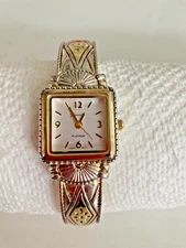 Geneva Platinum No.8500 LC Stainless Steel Back Japan Movt Square Watch