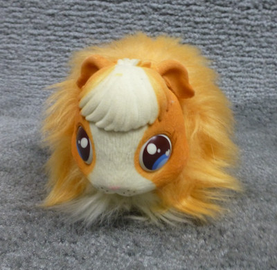 Little Live Pets Mama Guinea Pig Interactive Toy Orange White Long Hair Big Eyes